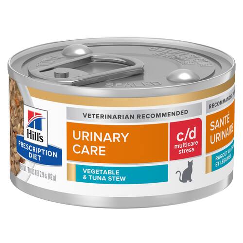Nourriture pour chats c/d Multicare Stress, ragoût de thon et de légumes Visuel