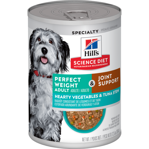 Adult Perfect Weight & Joint Support Hearty Vegetables and Tuna Stew Dog Food Visuel
